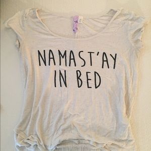 Namast’ay In Bed flowy tee